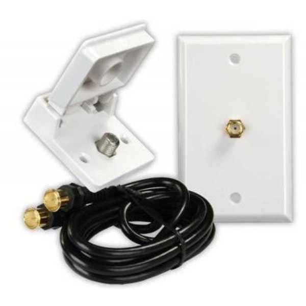 Jr Products INTERIOR/EXTERIOR CABLE TV INSTALLATION KIT - WHITE 47815